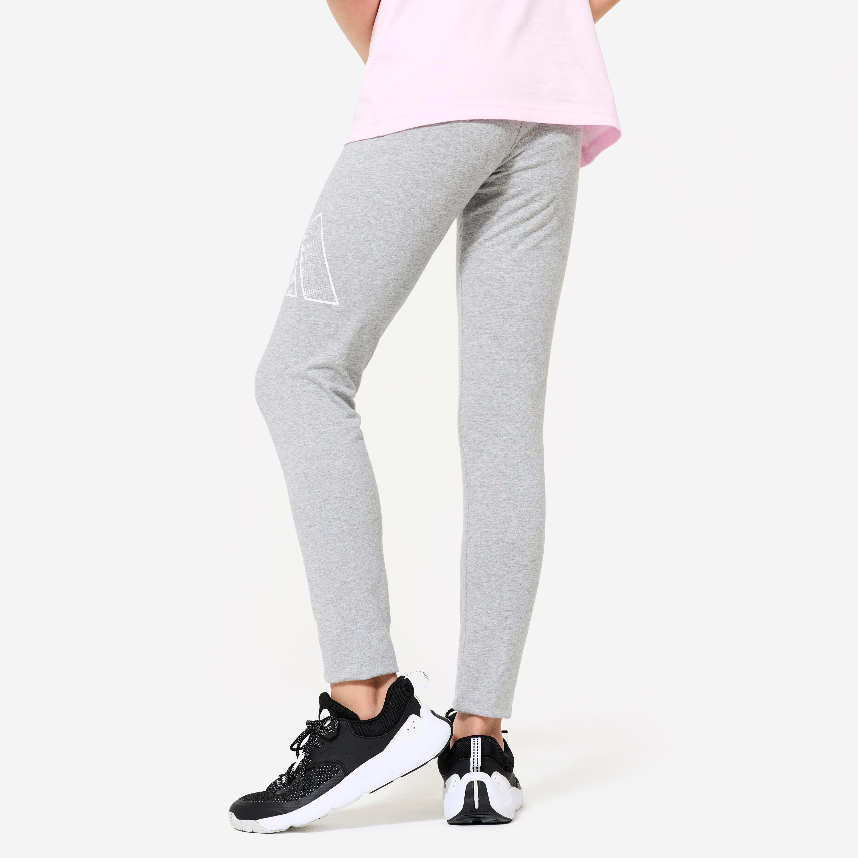 Leggings de Educação Física em Algodão Rapariga Algodão Cinzento 4/6