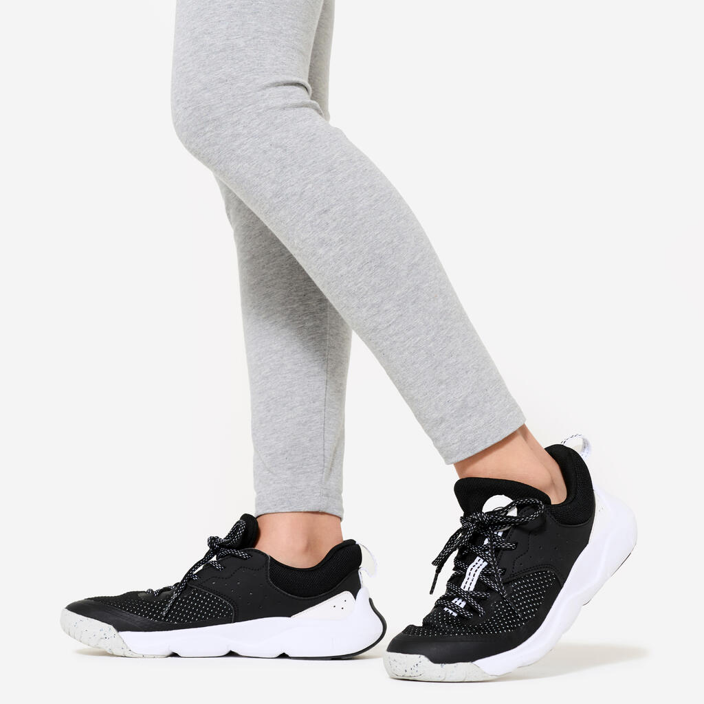 ADIDAS dievčenské bavlnené legíny sivé