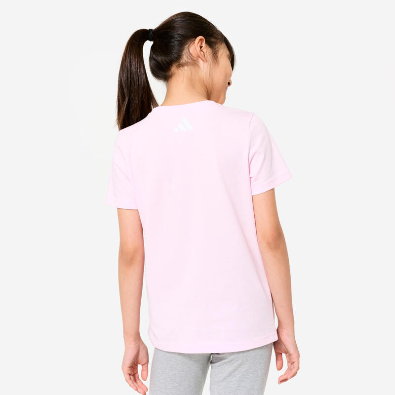 T-shirt en coton fille, rose