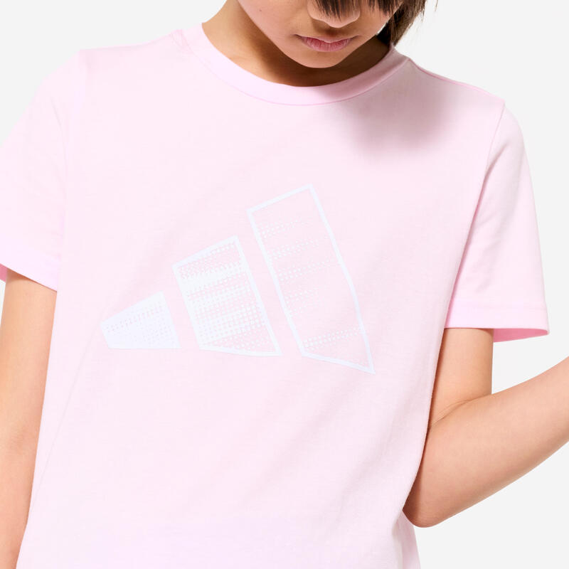 T-shirt en coton fille, rose