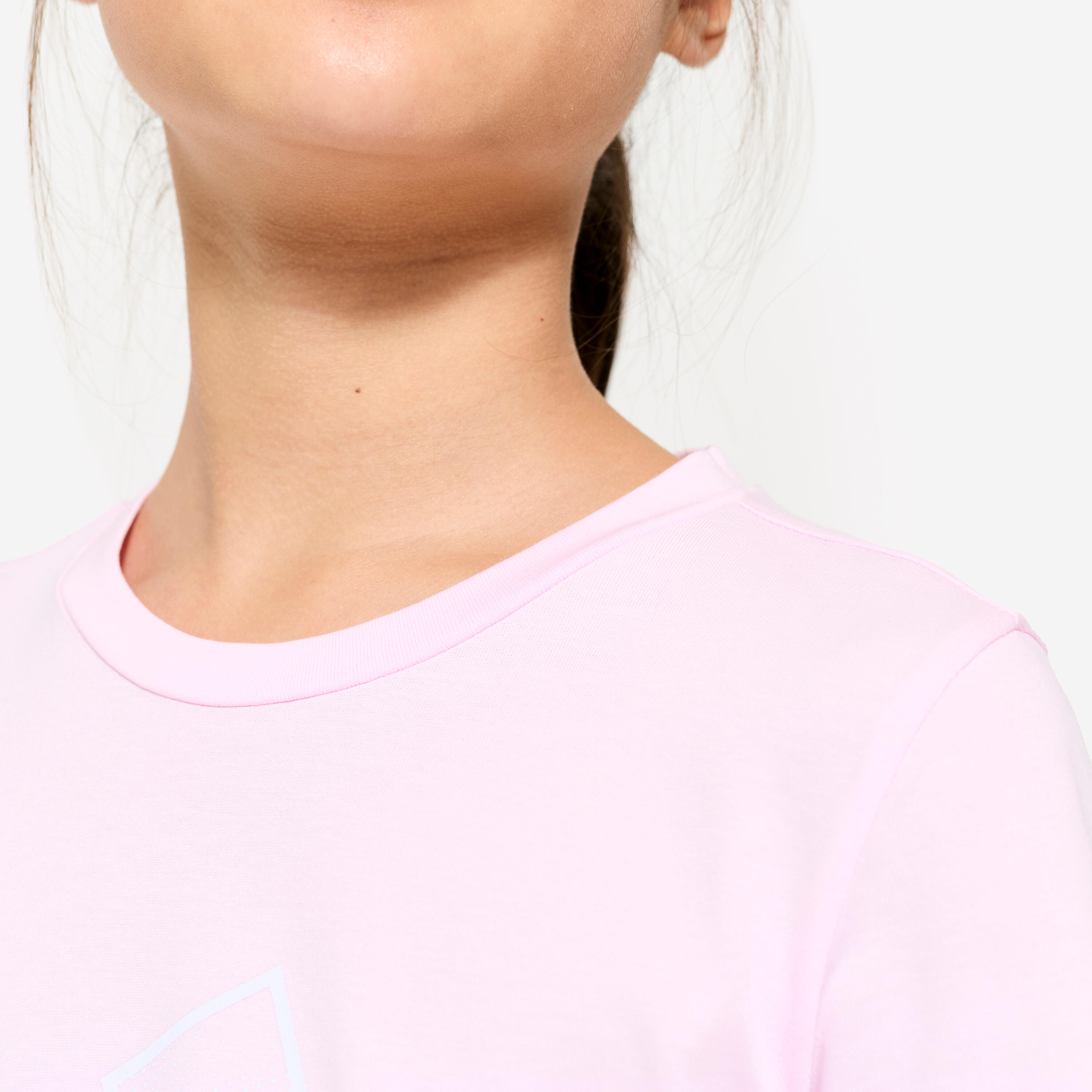 T-shirt en coton fille, rose 3/5