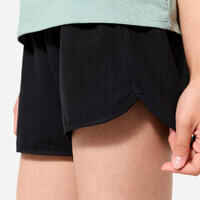 Girls' Multisport Breathable Shorts - Black