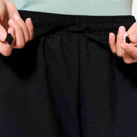 Girls' Multisport Breathable Shorts - Black