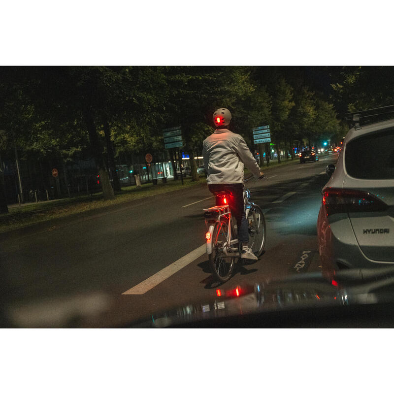 LUMINI BICICLETĂ SL510 FAȚĂ/SPATE NEGRU USB CLIP