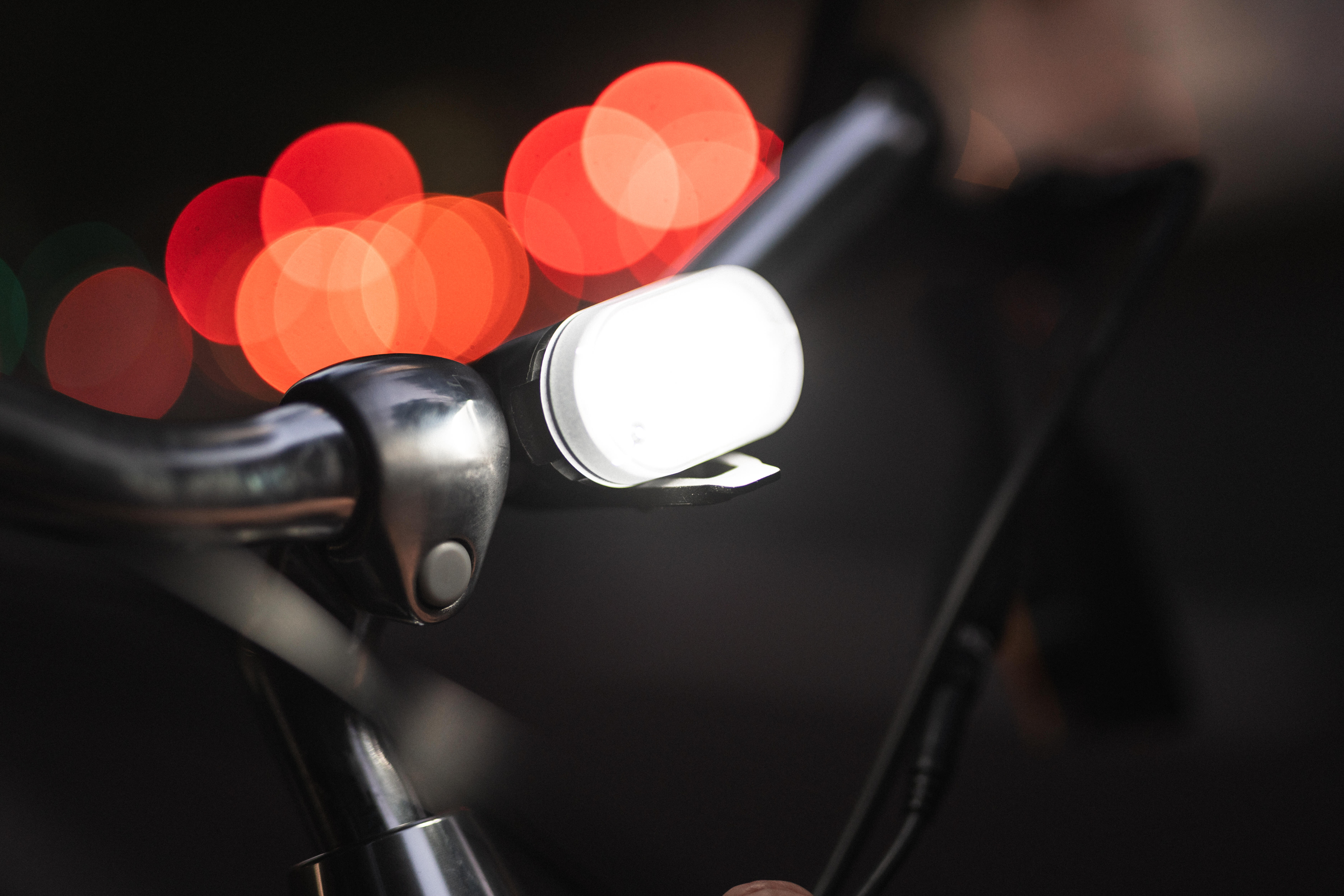 Front/Rear USB Clip Bike Light - SL 510 Black - DECATHLON