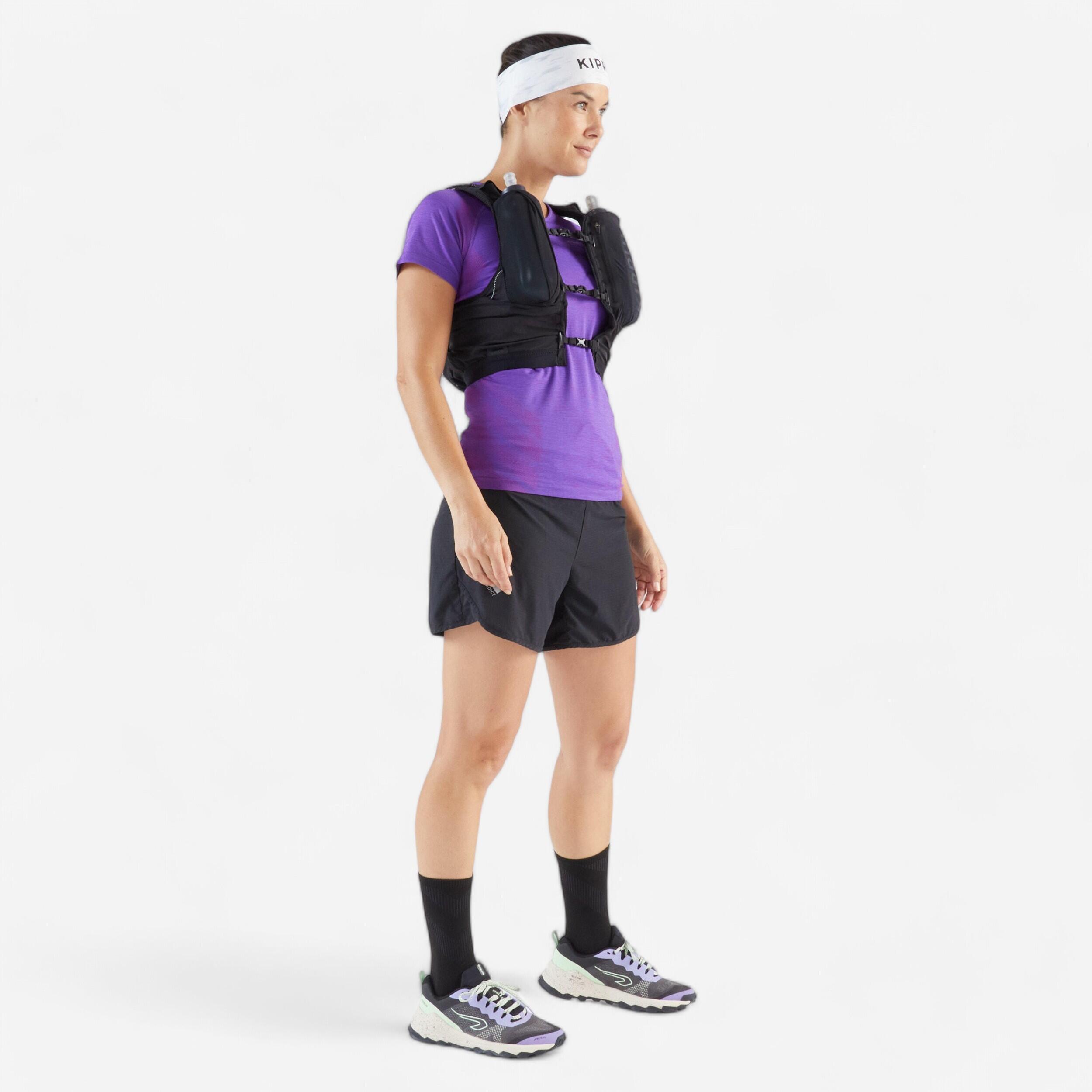 Pantaloncini baggy trail donna neri 7/10