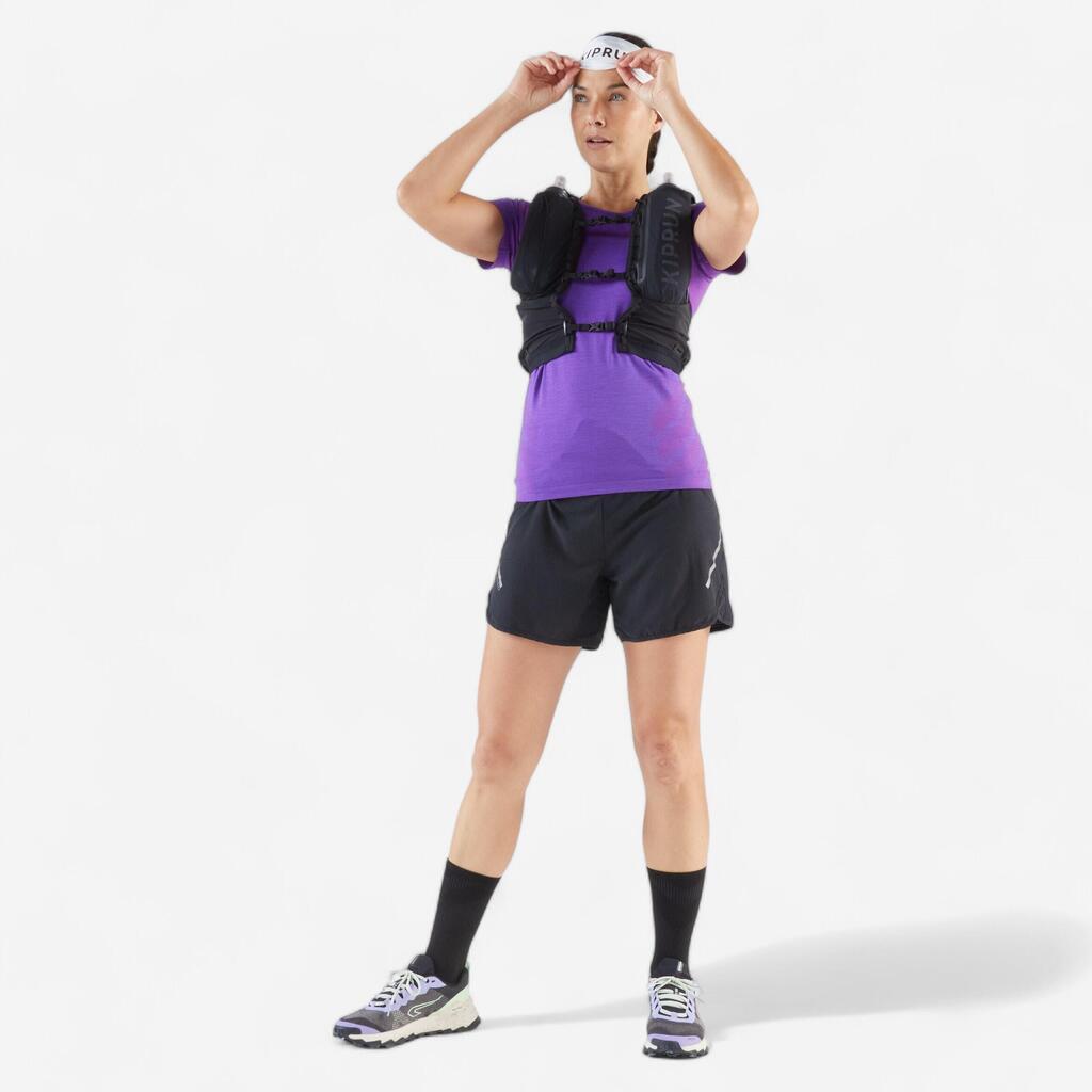 PRSLUK ZA TRAIL TRČANJE KIPRUN UNISEX SA DRŽAČEM ZA BOCU OD 5 l - BELI