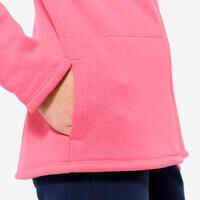Kids' Warm Zip-Up Tracksuit Warmy - Navy/Pink