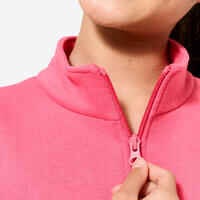 Kids' Warm Zip-Up Tracksuit Warmy - Navy/Pink