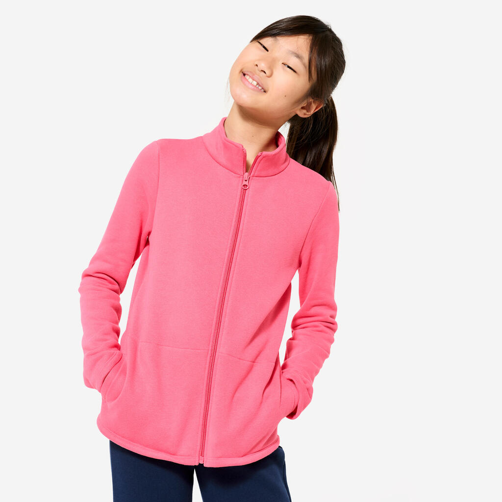 Survêtement chaud enfant - Warmy zip marine rose