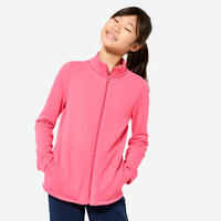 Kids' Warm Zip-Up Tracksuit Warmy - Navy/Pink