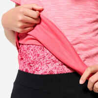 Girls' 2-in-1 T-Shirt - Pink Print