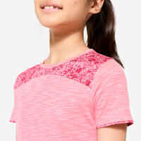 Girls' 2-in-1 T-Shirt - Pink Print