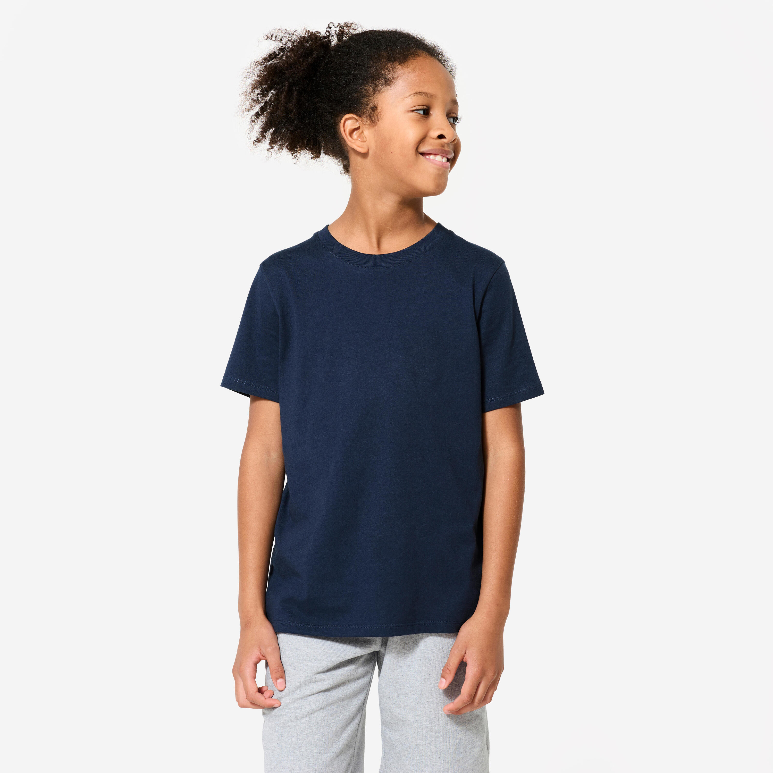 Camiseta Múltiples Deportes Niños Azul Marino Algodón Mixta 6/7