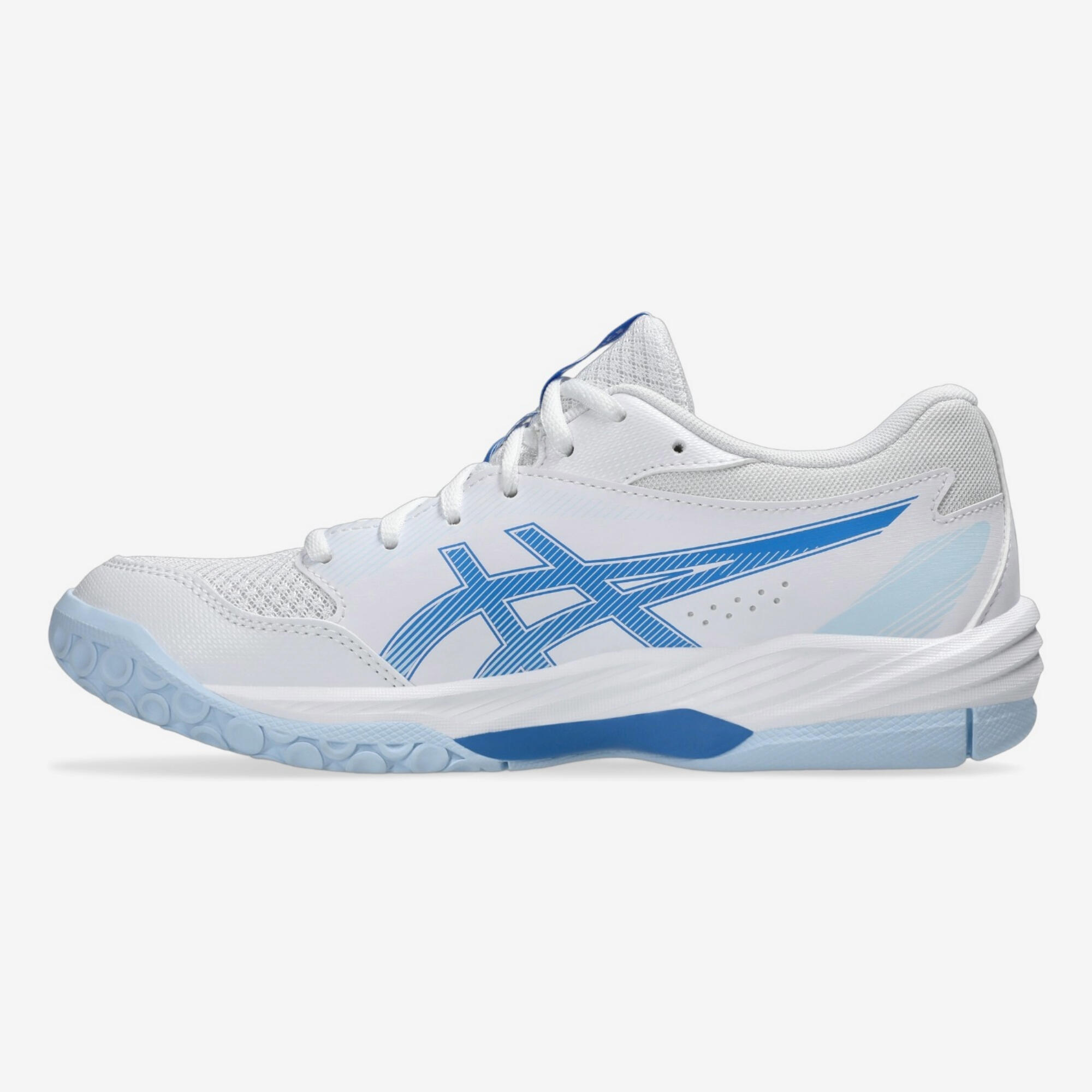 Seconde vie - Chaussures de handball adulte - asics gel task 4 blanc et bleu 7/7