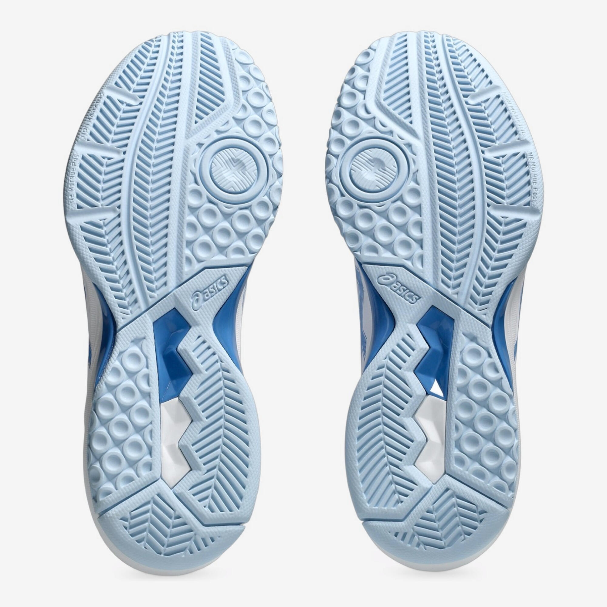 Seconde vie - Chaussures de handball adulte - asics gel task 4 blanc et bleu 3/7