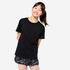 Multi-sport Girl's Breathable T-Shirt 500 - Smoked Black