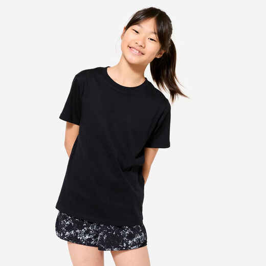 
      Girls' Multisport Breathable T-Shirt - Black
  