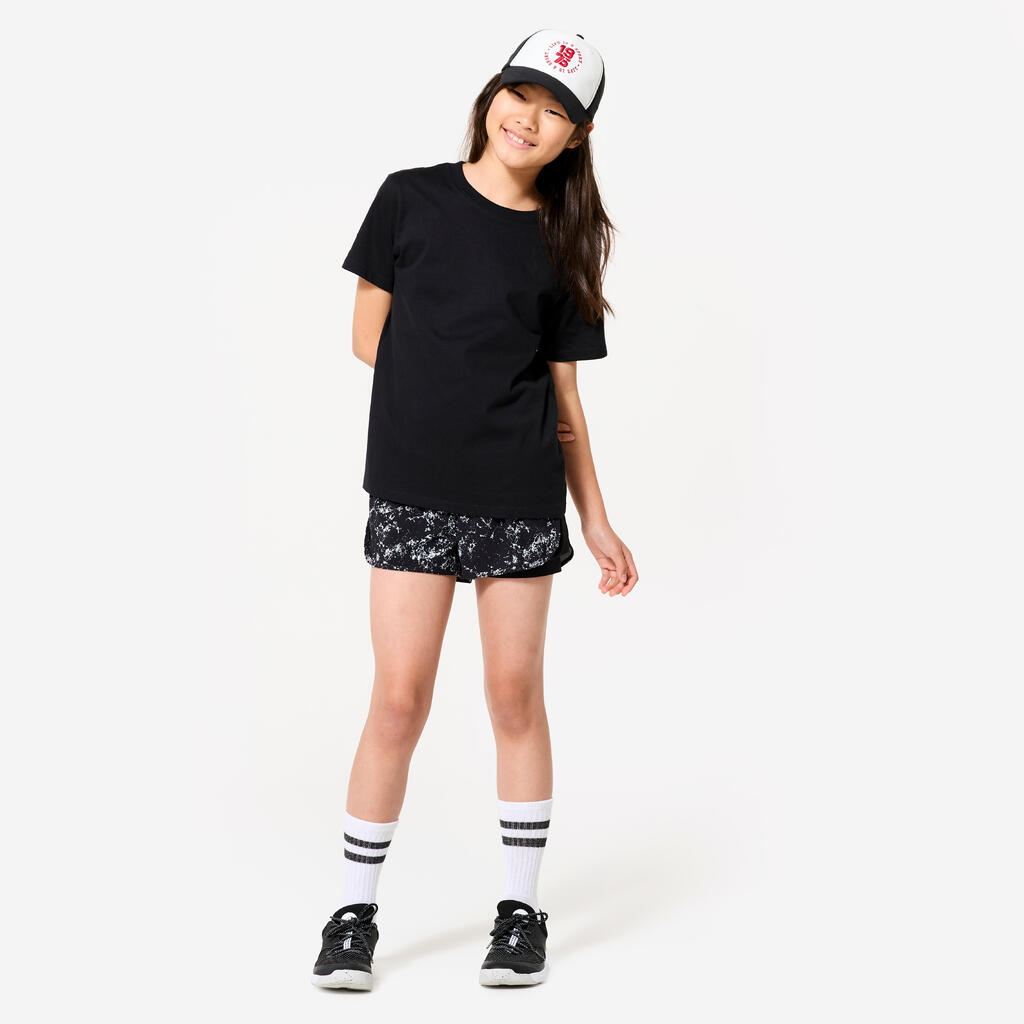 T-shirt multisport respirant fille, Rose