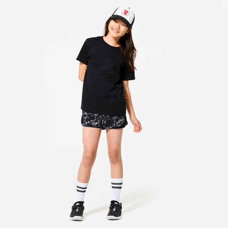 Girls' Multisport Breathable T-Shirt - Black