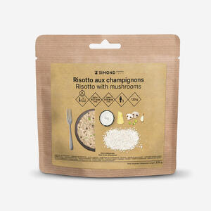 Comida liofilizada vegetariana, risotto con champiñones 120 g