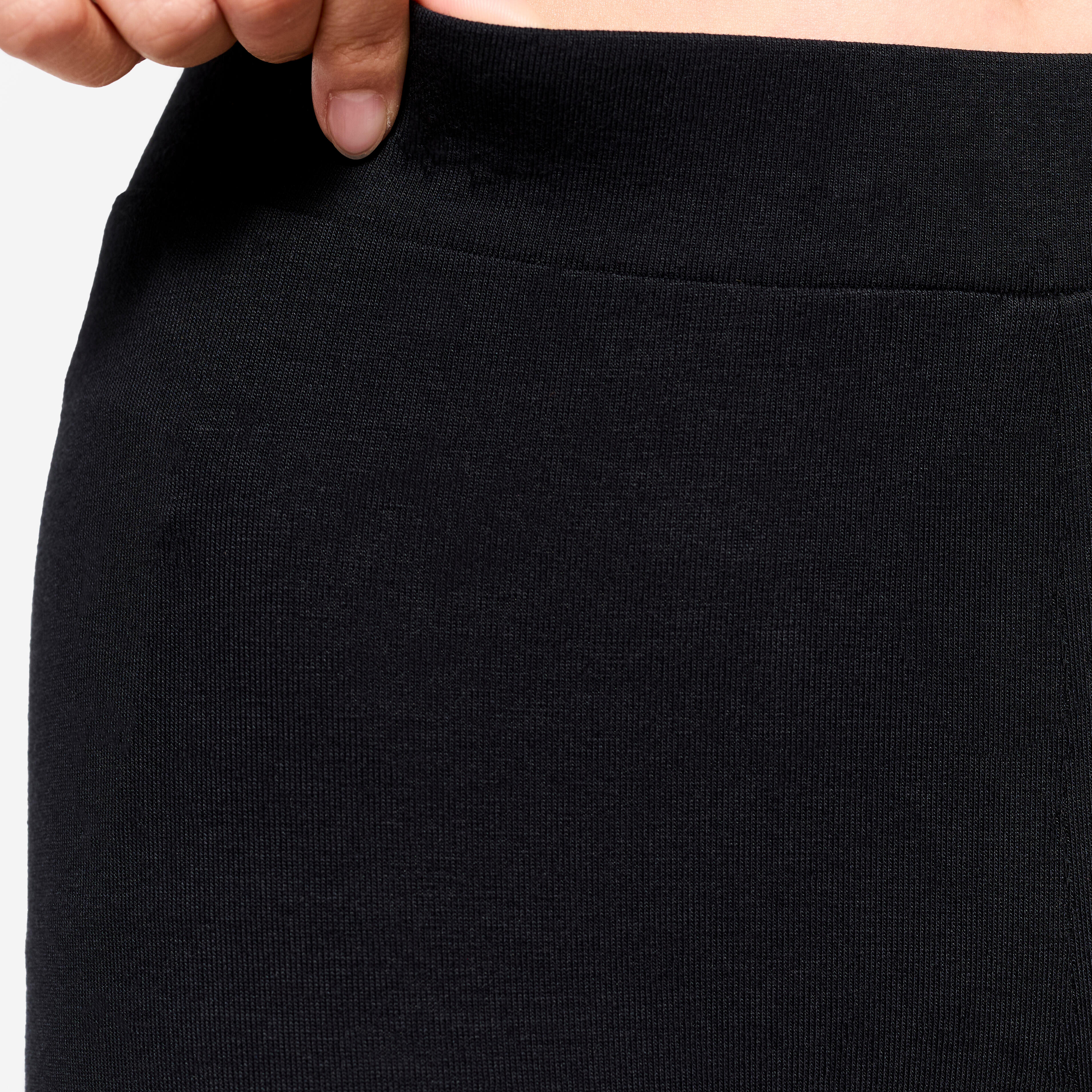 Girl's Multisport Cotton Cycling Shorts 500 - Graphite Black