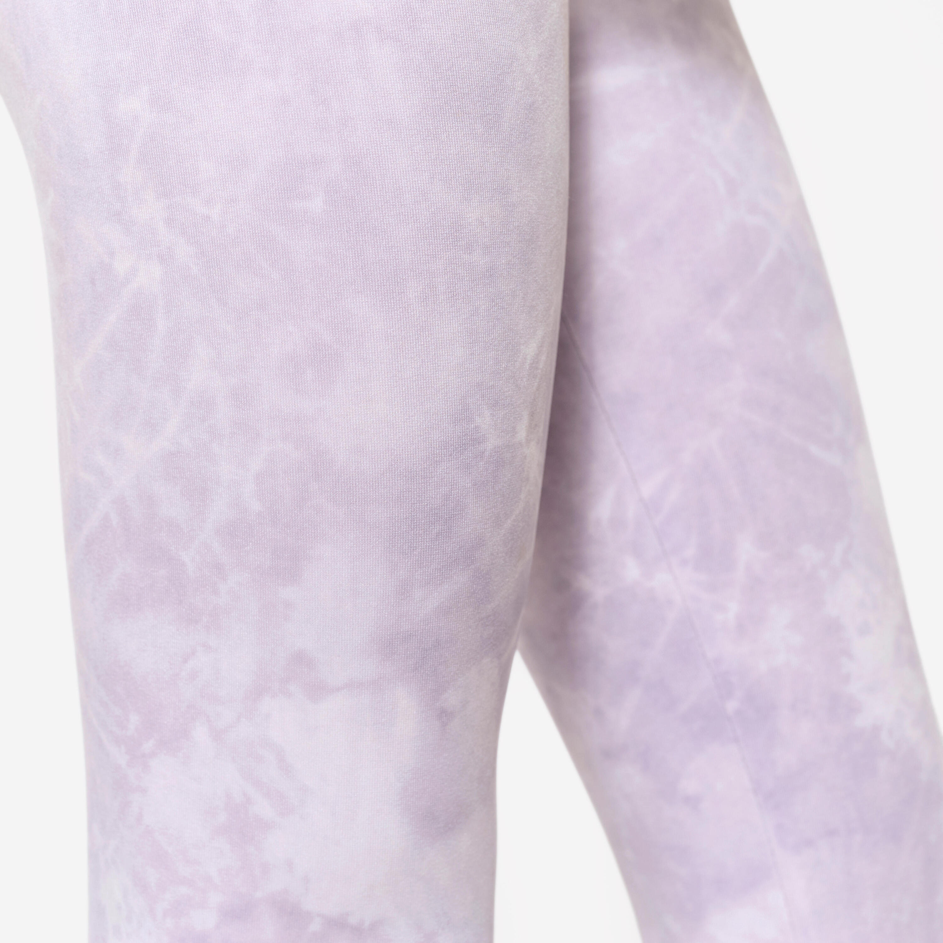 Legging respirant fille, imprimé, violet 3/7