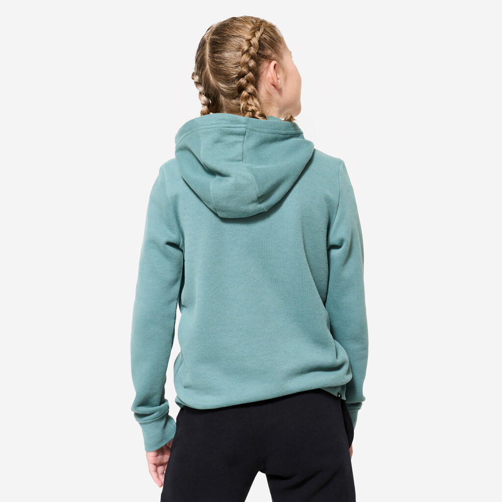 Sweat à capuche coton enfant - cèdre