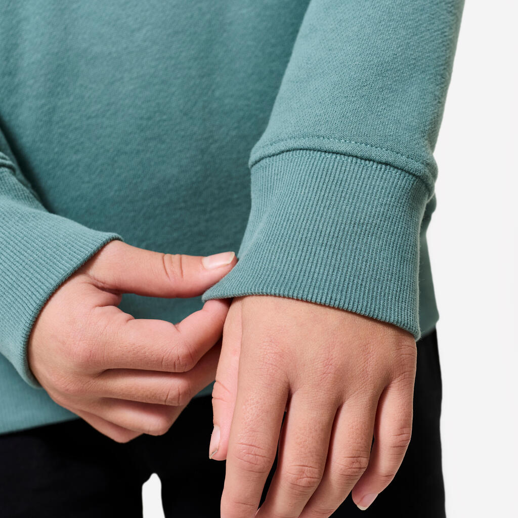Sweat à capuche coton enfant - cèdre