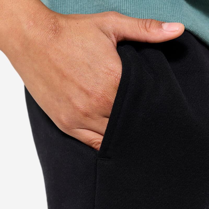 Pantalon de trening călduros multisport negru Copii 