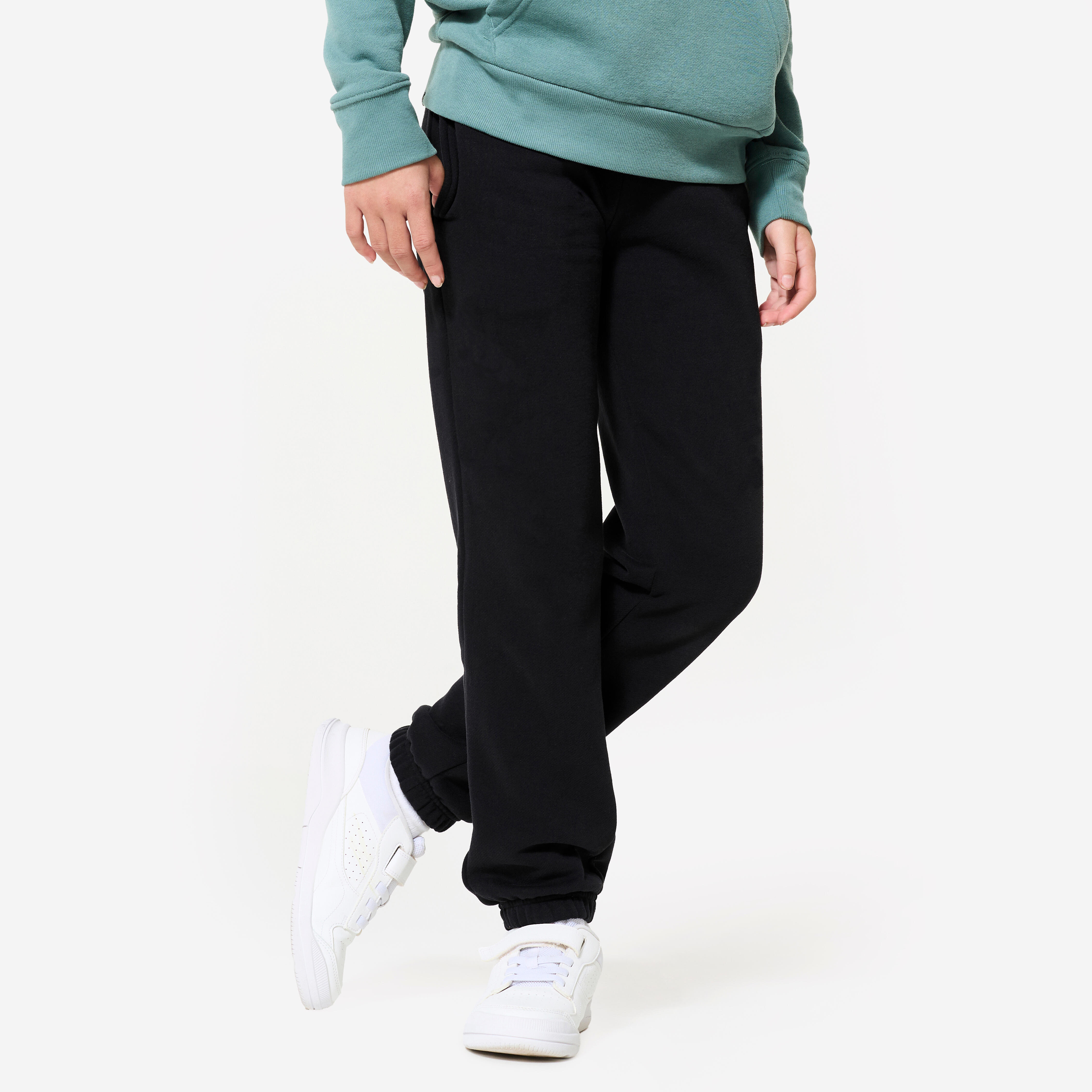 domyos Kids' Unisex Warm Multisports Tracksuit Bottoms - Black-picture-13