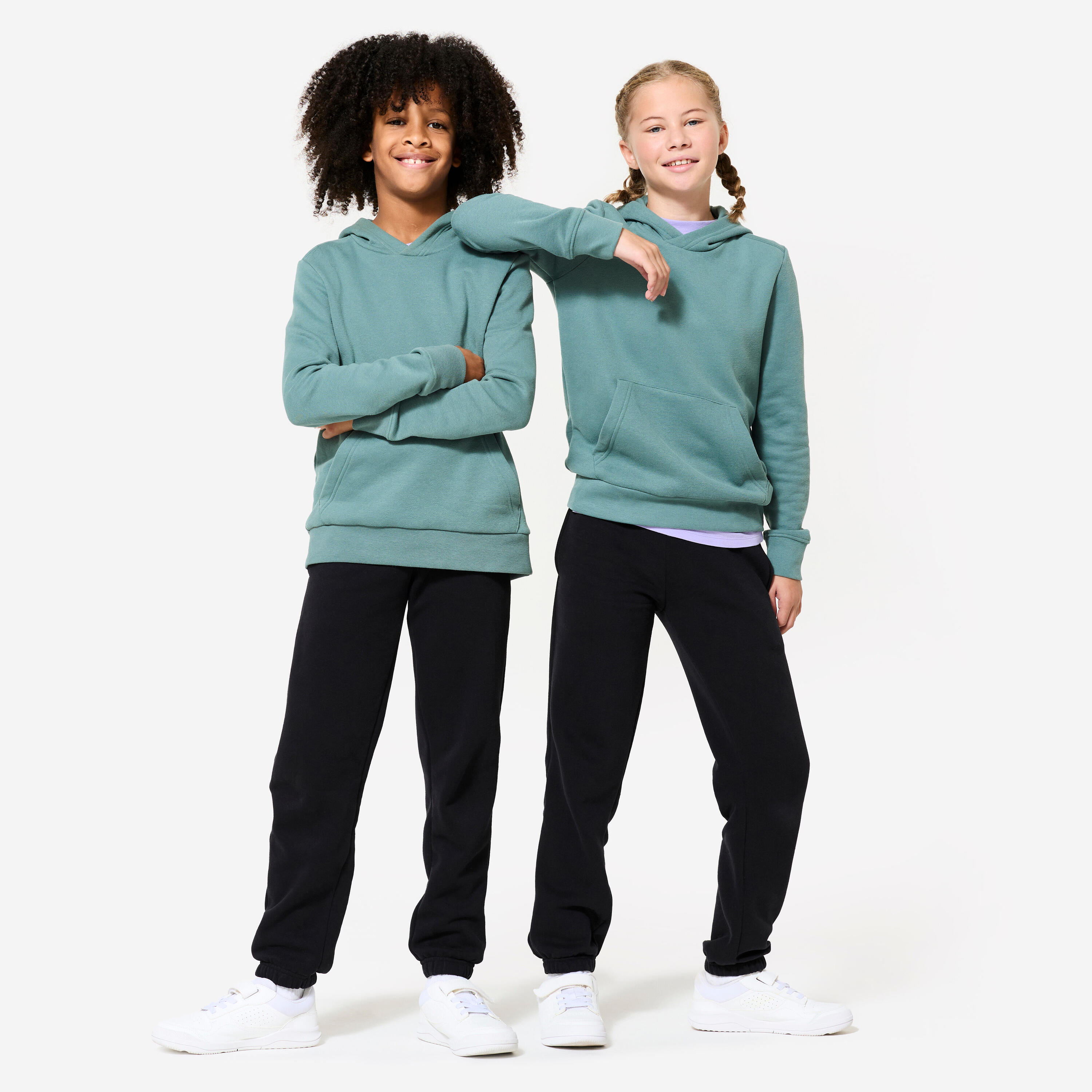 Multisport trainingsbroek voor kinderen zwart 2/8