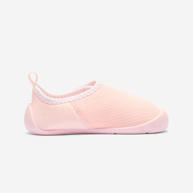 Bebek Cırt Cırtlı Ev Ayakkabısı - Pembe/Beyaz