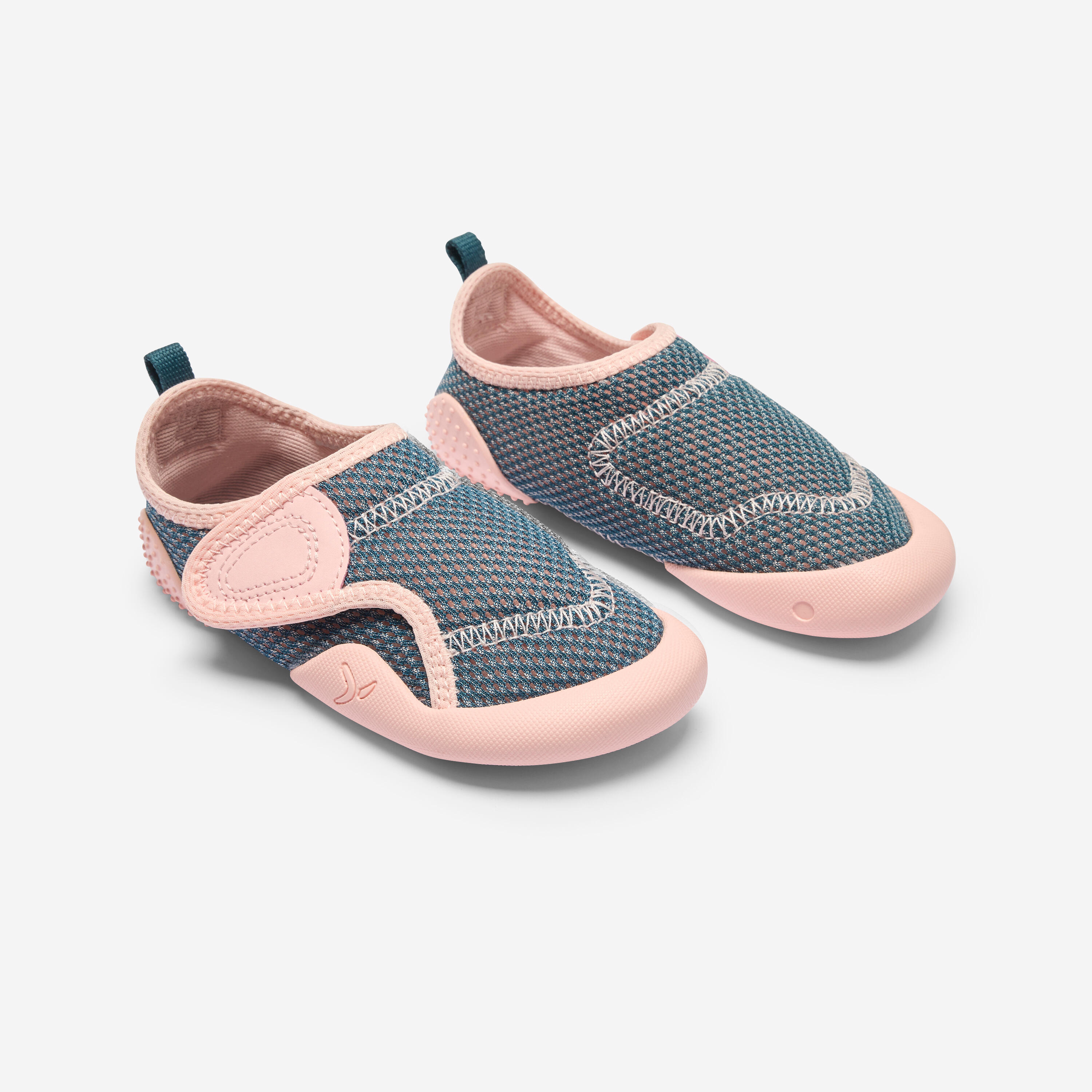 Chausson antiderapant et respirant enfant bleu Decathlon