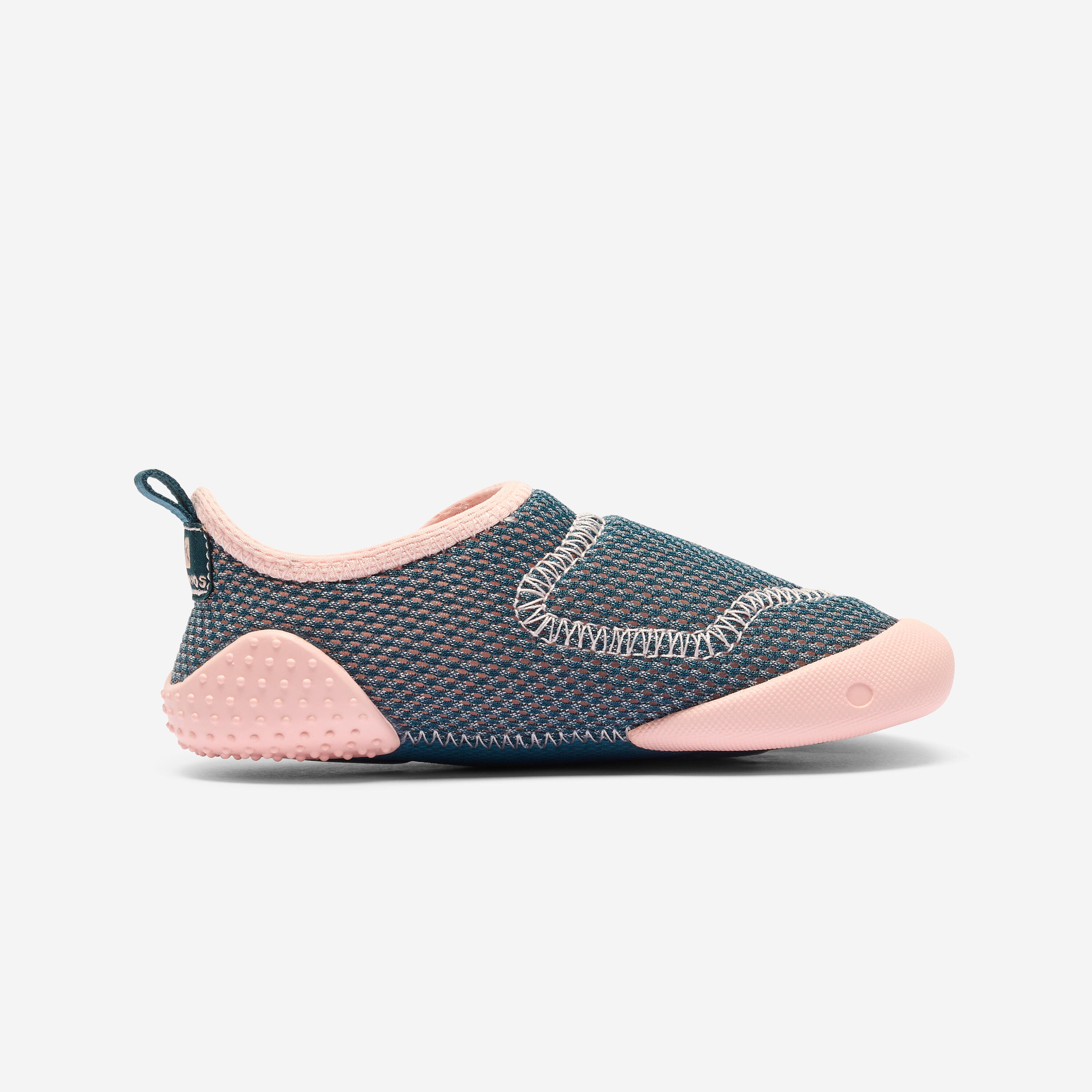 Kids’ Non-Slip Booties - Babylight Blue/Pink - DECATHLON