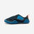 Chaussons à scratch antidérapants et respirants bébé, bleu et noir