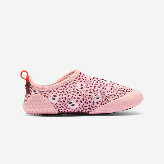 Zapatillas primeros pasos barefoot antideslizantes Domyos 580 rosa del 20 al 32