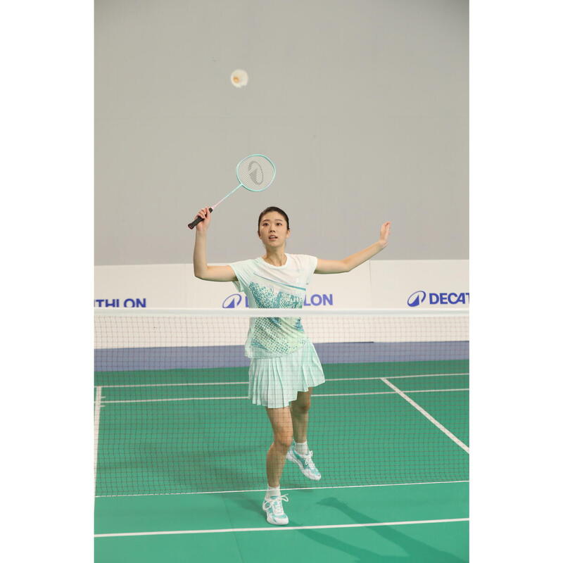 Încălțăminte de Badminton BS 560 Lite Turcoaz-Alb Damă
