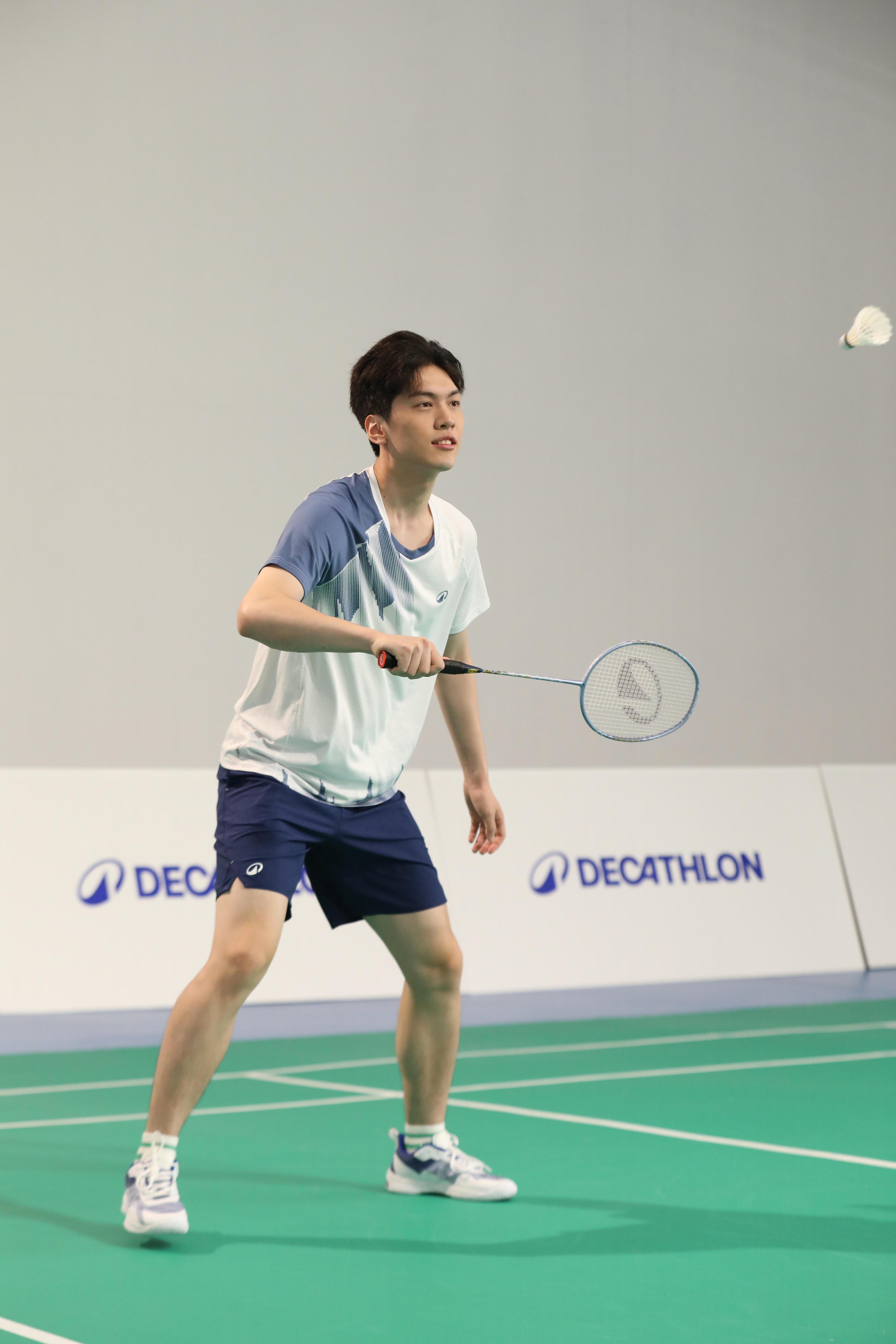 Short de badminton homme - Lite 560 bleu 9/12