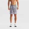 Breathable 2 Zip-Pocket Essential Men's Gym Shorts - Grey