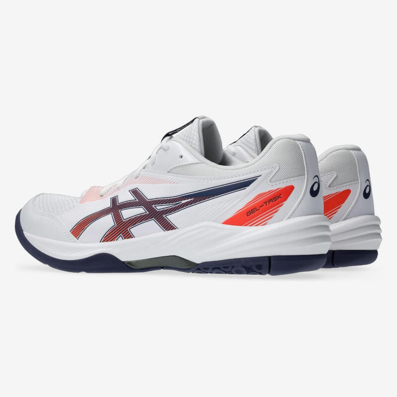 Încălțăminte de handbal Asics gel task alb-portocaliu Adulți
