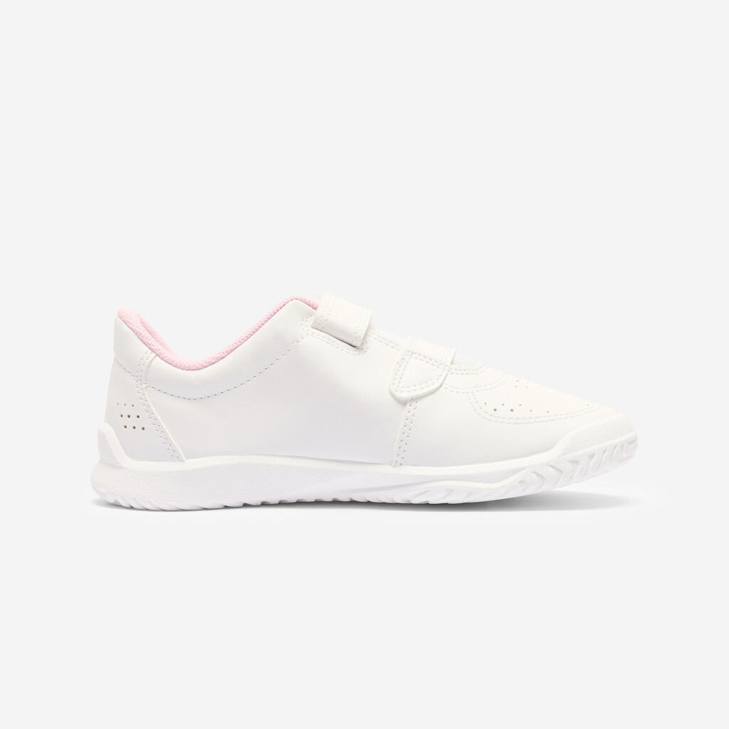 Kids’ durable rip-tab shoes, TS100 white pink