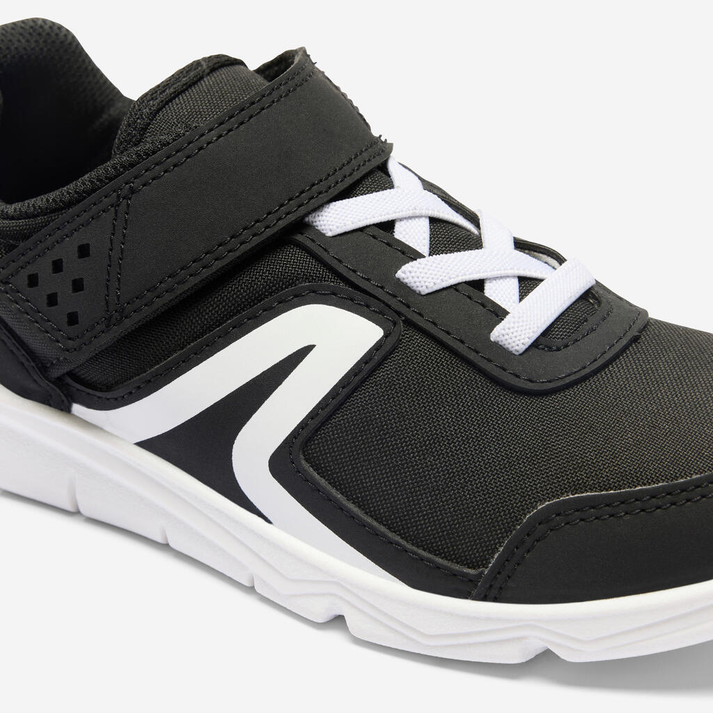 Chaussures de sport à scratch enfant, PW 100 noir