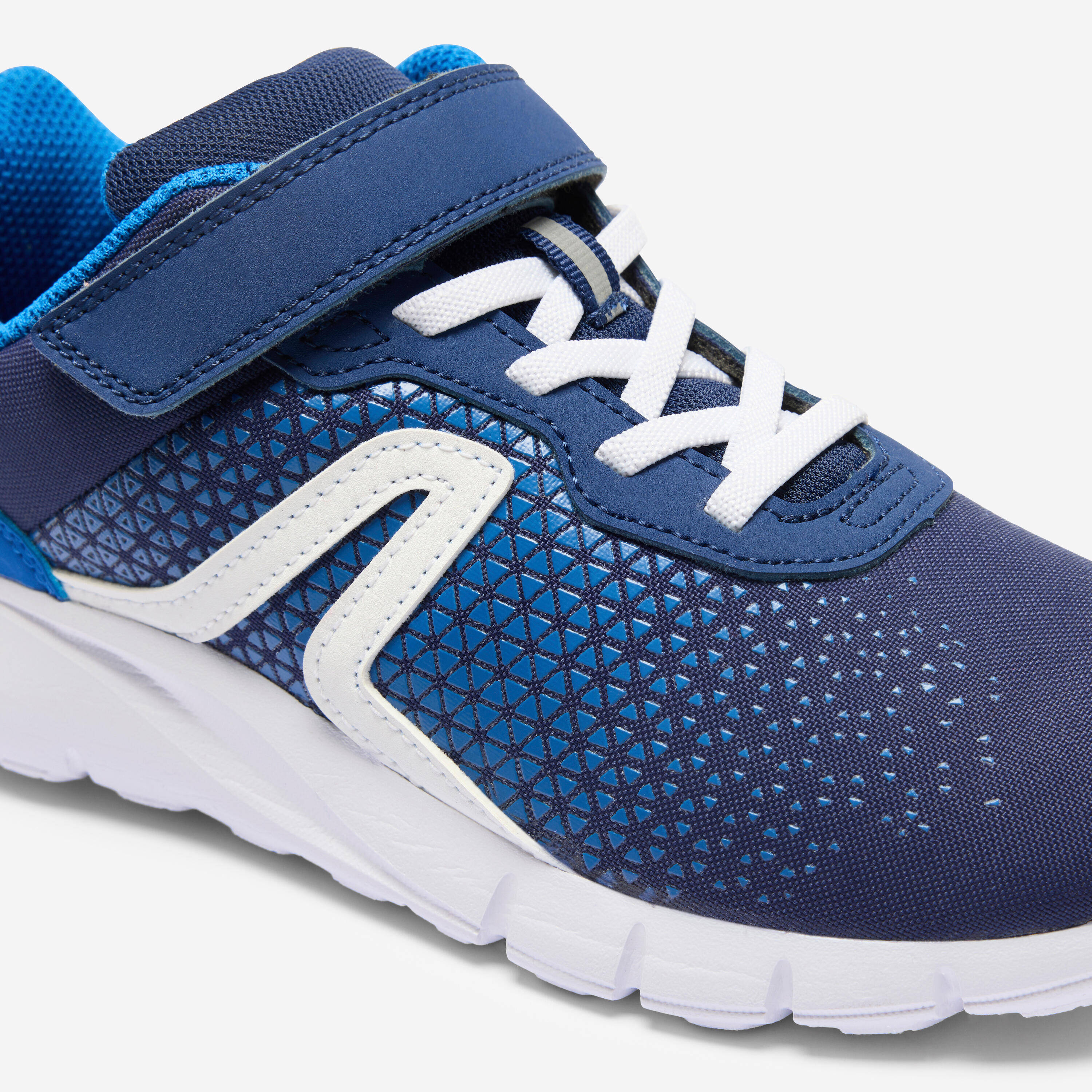 Kids Soft Trainers, Water Repellent, Rip-Tab Shoe, Soft 140 - Blue -  3