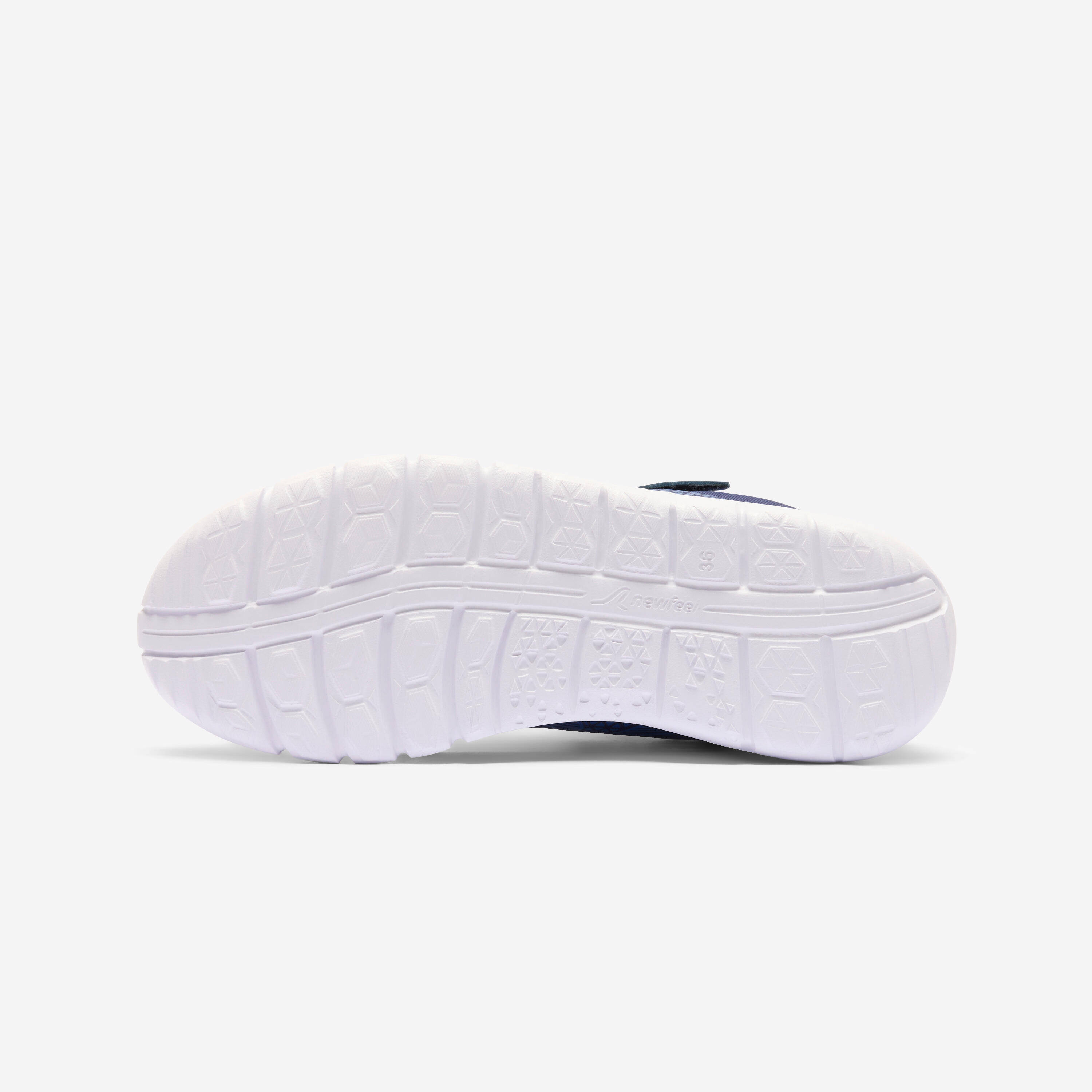 Kids Soft Trainers, Water Repellent, Rip-Tab Shoe, Soft 140 - Blue -  4