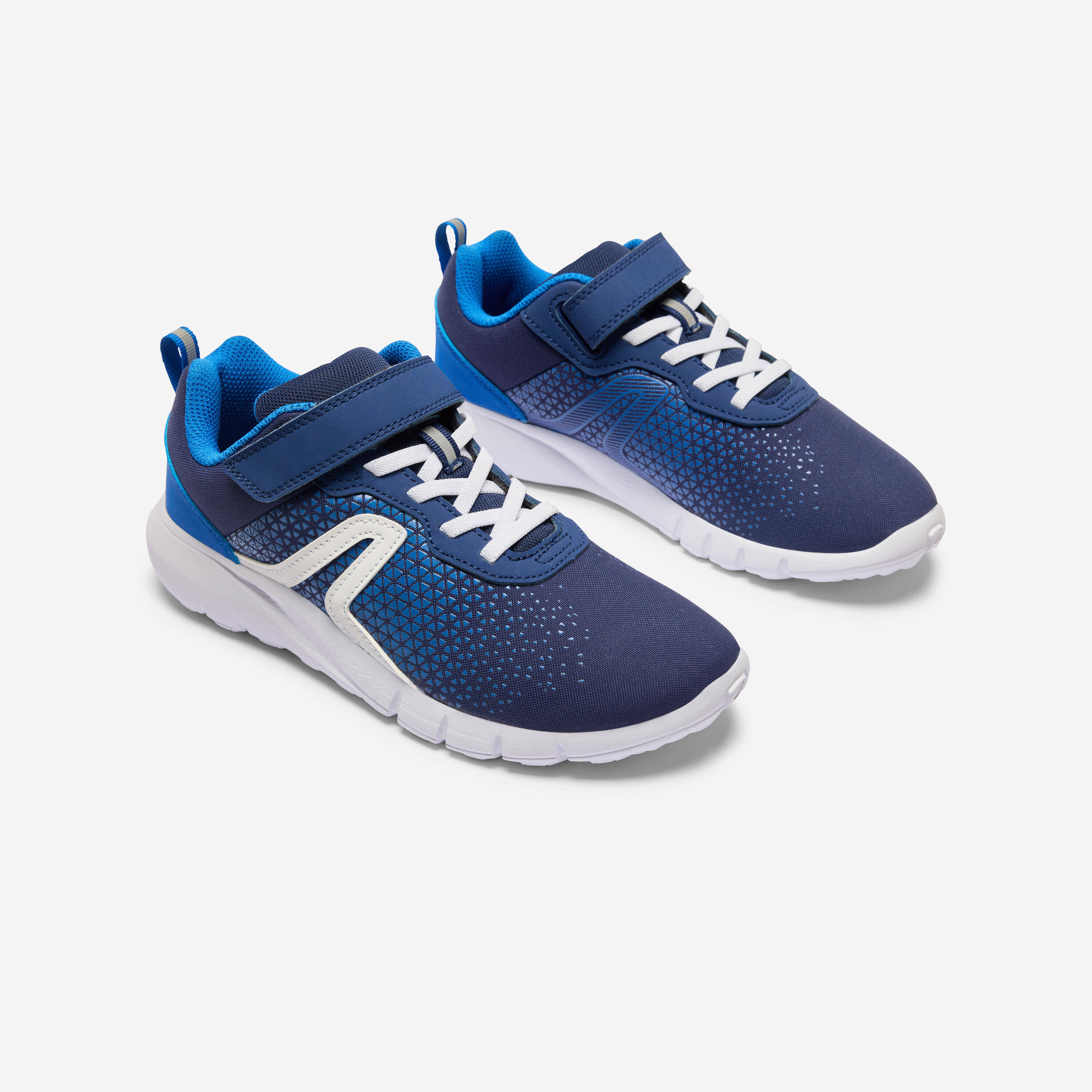 Kids Soft Trainers, Water Repellent, Rip-Tab Shoe, Soft 140 - Blue -  2