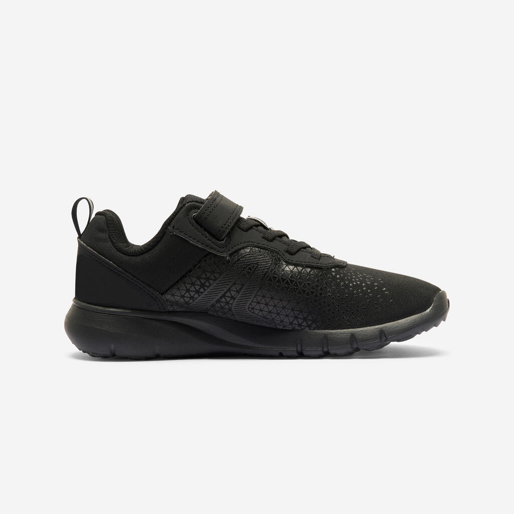Tenis deportivos con velcro para Niños 140 - Negro