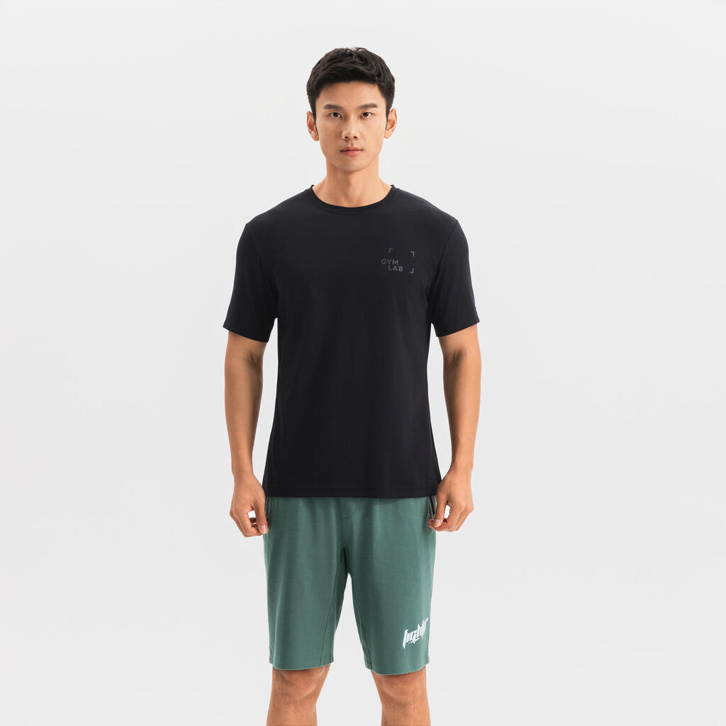 MEN TRAINING BLENDED COTTON COOLING T-SHIRT 540- noir ultra