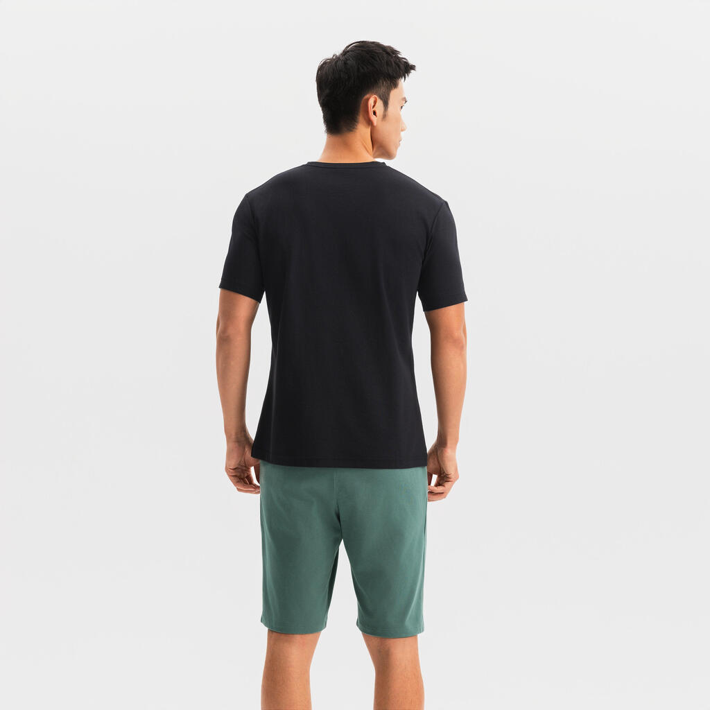 MEN TRAINING BLENDED COTTON COOLING T-SHIRT 540- noir ultra