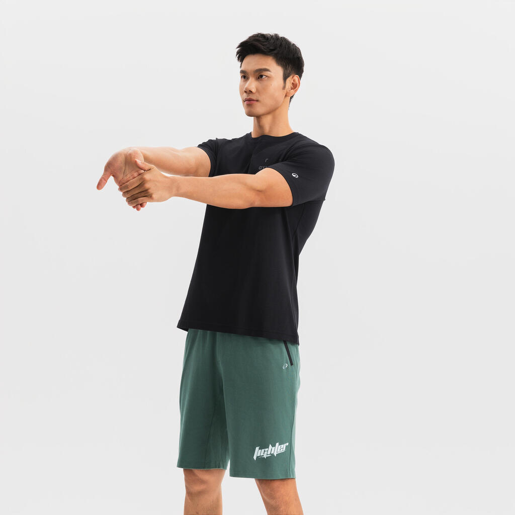 MEN TRAINING BLENDED COTTON COOLING T-SHIRT 540- noir ultra